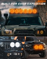 Pair 9inch Round LED Spot Flood Work Driving Lights DRL Fog Lamp 4×4 SUV Offroad