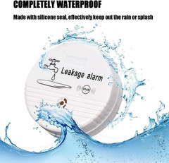 Water Leak Alarm Sensor, Battery Operated Leak Alert, 90Db Water Detector F