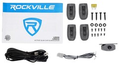 Rockville USS10 10″ 800w Slim Under-Seat Powered Car/Truck Subwoofer Sub+Amp Kit