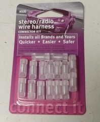 32 pc Posi-Twist no crimp Multi wire stereo/radio wire harness connector kit#500