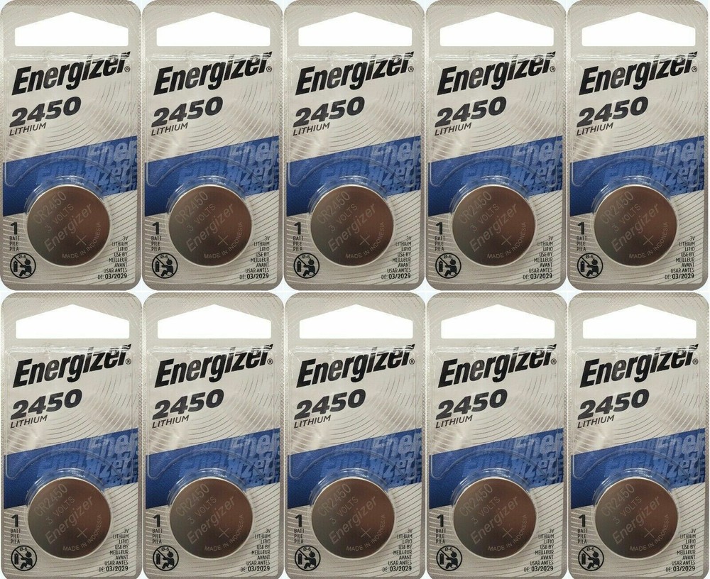 12 Pcs Energizer CR2450 ECR2450 CR2450 3V Lithium Coin Cell Button Battery Fresh