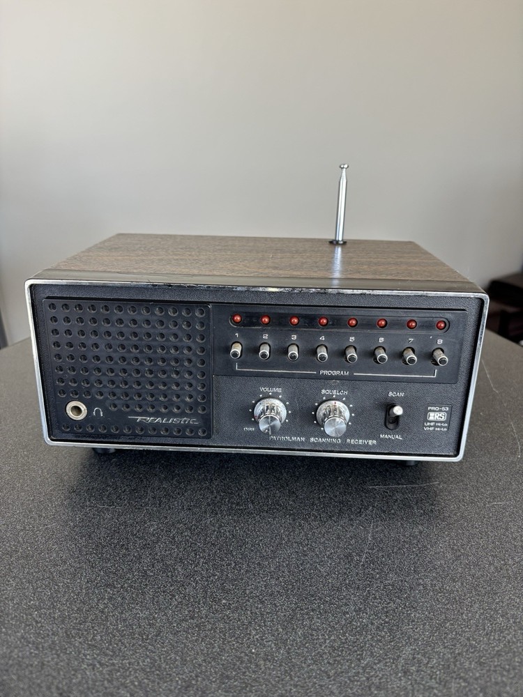 Realistic Patrolman Scanning Receiver Pro-53 Model #20-122 Cleaned, Works Great!