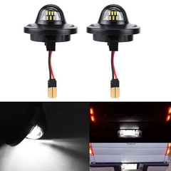 2PCS LED License Plate Light Car Modification Parts Tag Light for F150 F250 F350