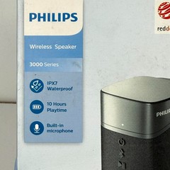 Philips TAS3505 Black 3000 Series Waterproof 10 Hours Playtime Bluetooth Speaker