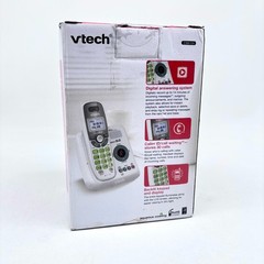 Vtech Dect 6.0 Digital Answering Phone System Model CS6124 – White Blue