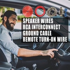 2300W 4 Gauge Car Audio Cable Kit Amplifier Install Amp RCA Subwoofer Sub Wiring