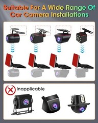 Rear Camera Holder Dash Cam Car Rear Camera Rear Window Bracket Backup Camera