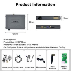 Wireless Carplay & Android Auto for All Infiniti Cars Q50,Q60,QX60,FX35 Upgrade