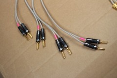 Qed Silver Special 25th anniversary edition Speaker Cable ( 4pc-2ft. ) mad in UK