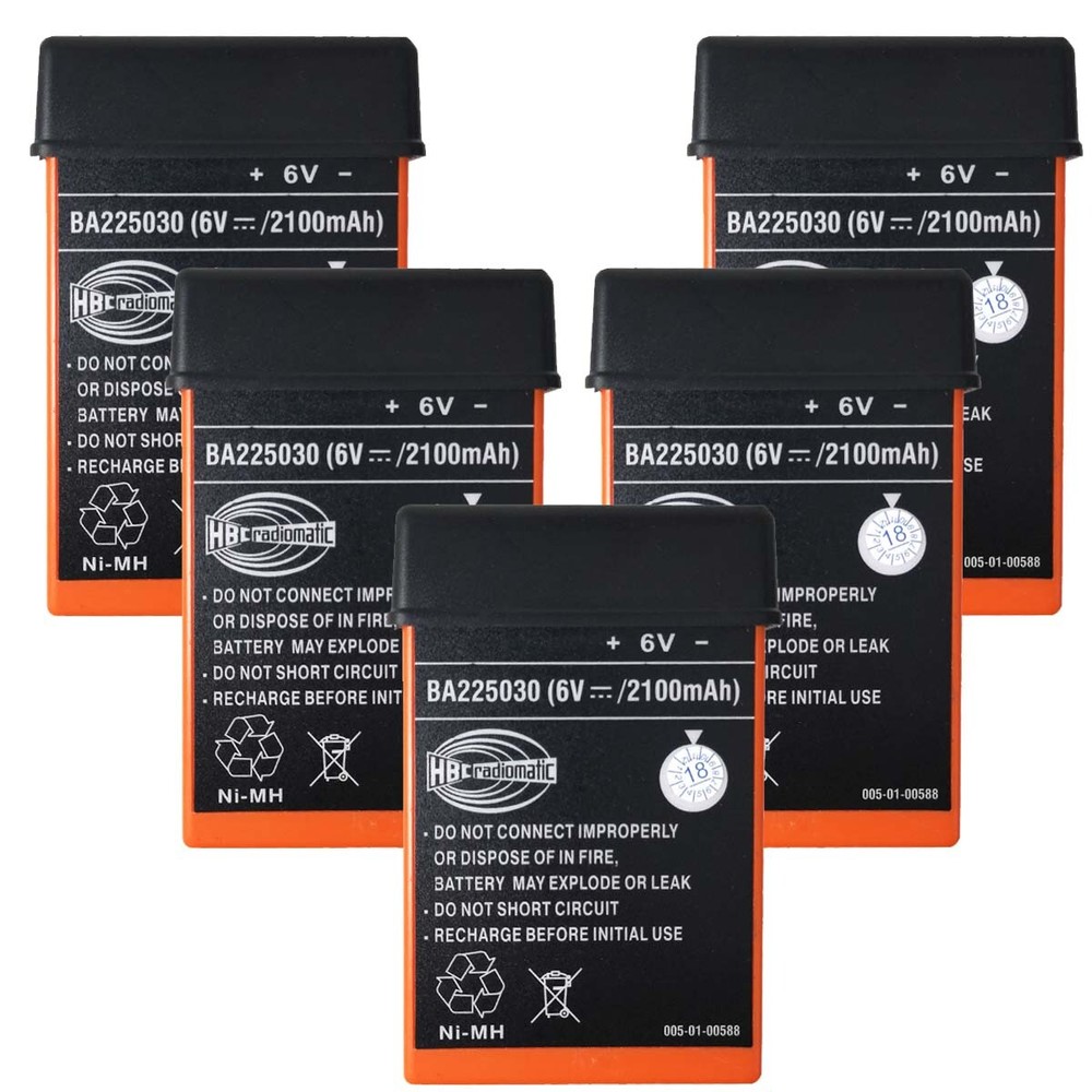 5X 2100mAh BA225030 6V Ni-Mh Battery For HBC Pump Truck Remote Control Battery