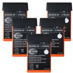 5X 2100mAh BA225030 6V Ni-Mh Battery For HBC Pump Truck Remote Control Battery