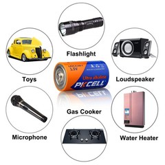 24x 1.5V 720min D Cell Batteries R20P E95 UM1 PC1300 Zinc-Carbon for LED Candles