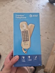 Corded Telephone with 13 Number Memory 210 Lighted Keypad AT&T Trimline