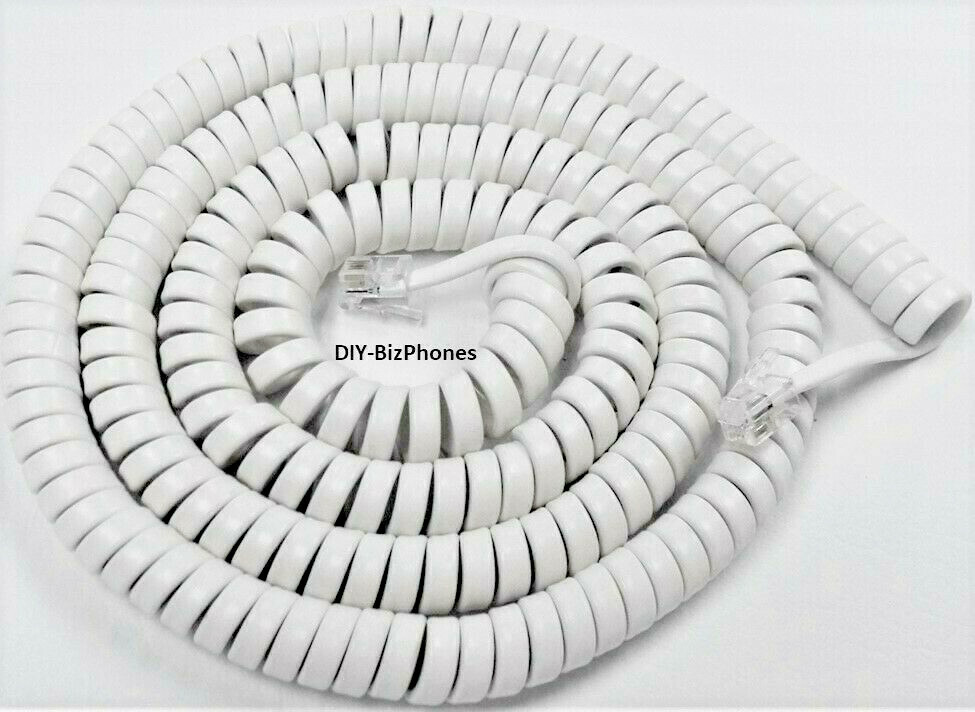 Bright White 25Ft AT&T Phone Long Handset Cord 146 500 2500 554 2554 262 905 959