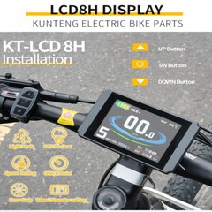 E-bike KT Controller 30A-50A LCD5 LCD8H LCD7C Display Sine Wave Controller Kit
