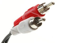 15ft 1/4″ TRS Stereo Male to 2-RCA (Left/Right) Male Audio Cable, AV-YR215B