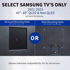 VIVO Micro Gap TV Wall Mount Designed for 43″ to 85” 2021-2023 Samsung TVs