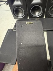 Klipsch Quintet Speakers 4.0 Wired Black Home Theater Center 3 Satellites TESTED