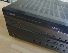 Yamaha RX-V385 5.1 Bluetooth Dolby DTS A/V Receiver w/ 4 HDMI Inputs Black