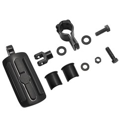 1″,1.25″Highway Footpegs, Adjustable Highway Peg w/ 3 Black and Rubber Style