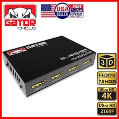 4K HDMI 2.0 Cable Repeater Mirror Splitter Amplifier HUB Box 3D 1 In 4 Out 1×4