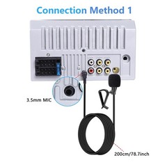 Car Stereo Microphone 3.5mm Universal External HandsFree Mic Compatible with…