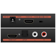HDMI Audio Extractor Splitter Converter HDMI to HDMI + Optical SPDIF R/L