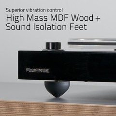 Fluance RT85 Reference Turntable with Record Weight and Vinyl Cleaning Kit