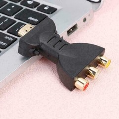 HDMI Male to 3 RCA Female Composite AV Video Audio Adapter Converter for TV PC