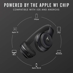 Beats Solo3 Wireless On-Ear Headphones -40 Hours of Listening Time, Black