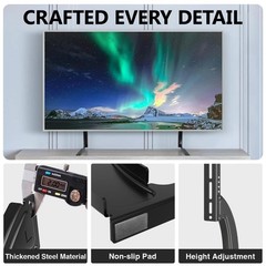 UNIVERSAL TV STAND BASE TABLETOP VESA PEDESTAL MOUNT FOR LCD LED TV 37-75″