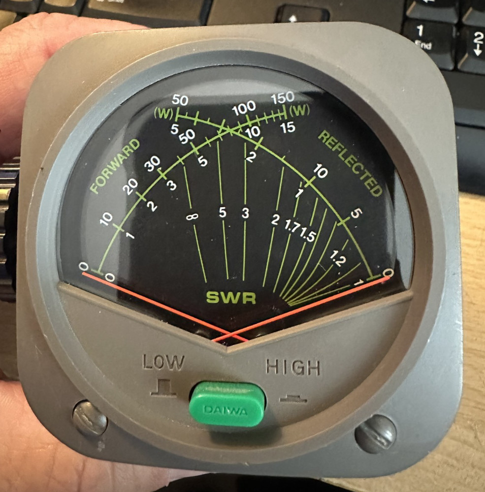 Used Daiwa SWR Cross Needle Power Meter CN-460M 140-450 MHz VHF/UHF 15/150W