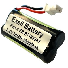Exell 2.4V 1000mAh Ni-MH Battery Pack for Cordless Phones BT166342/BT266342