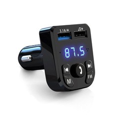 Car Bluetooth 5.0 Wireless FM Transmitter Adapter 2USB PD Charger AUX Hands-free