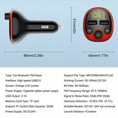 Bluetooth Car FM Transmitter MP3 Player Adapter Kit USB Charger Wireless