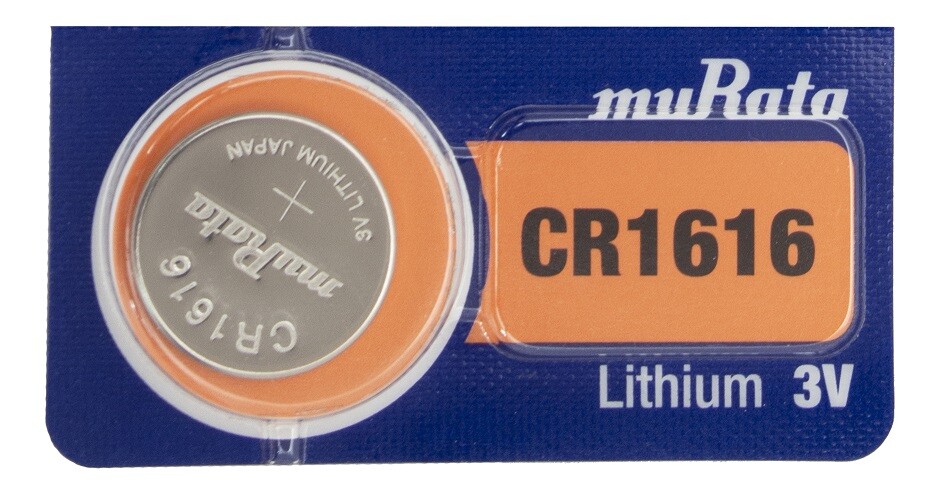 50 Murata (Formerly Sony) CR1616 Battery 3V Lithium (10strips of 5)EXP 2031.