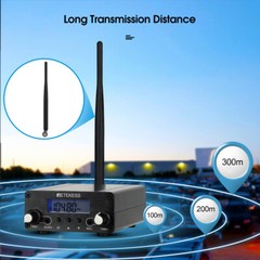 Retekess TR508 FM Transmitter Broadcast Stereo Radio Station Church Drive in Car