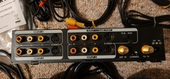 Radio Shack 4-way RF Modulator w/AC adapter & RCA S-Video & Coax Cables 15-1215