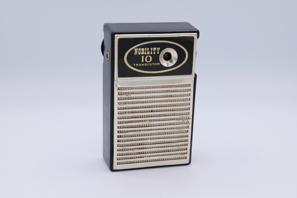 Nobility 10 Transistor AM Radio Hong Kong Vintage Black