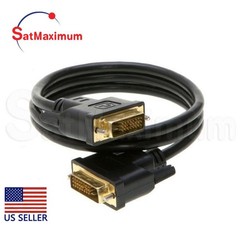 DVI-D to DVI-D Male 6ft Cable Dual Link 24+1 Pin HDTV, PC, Monitor Cord