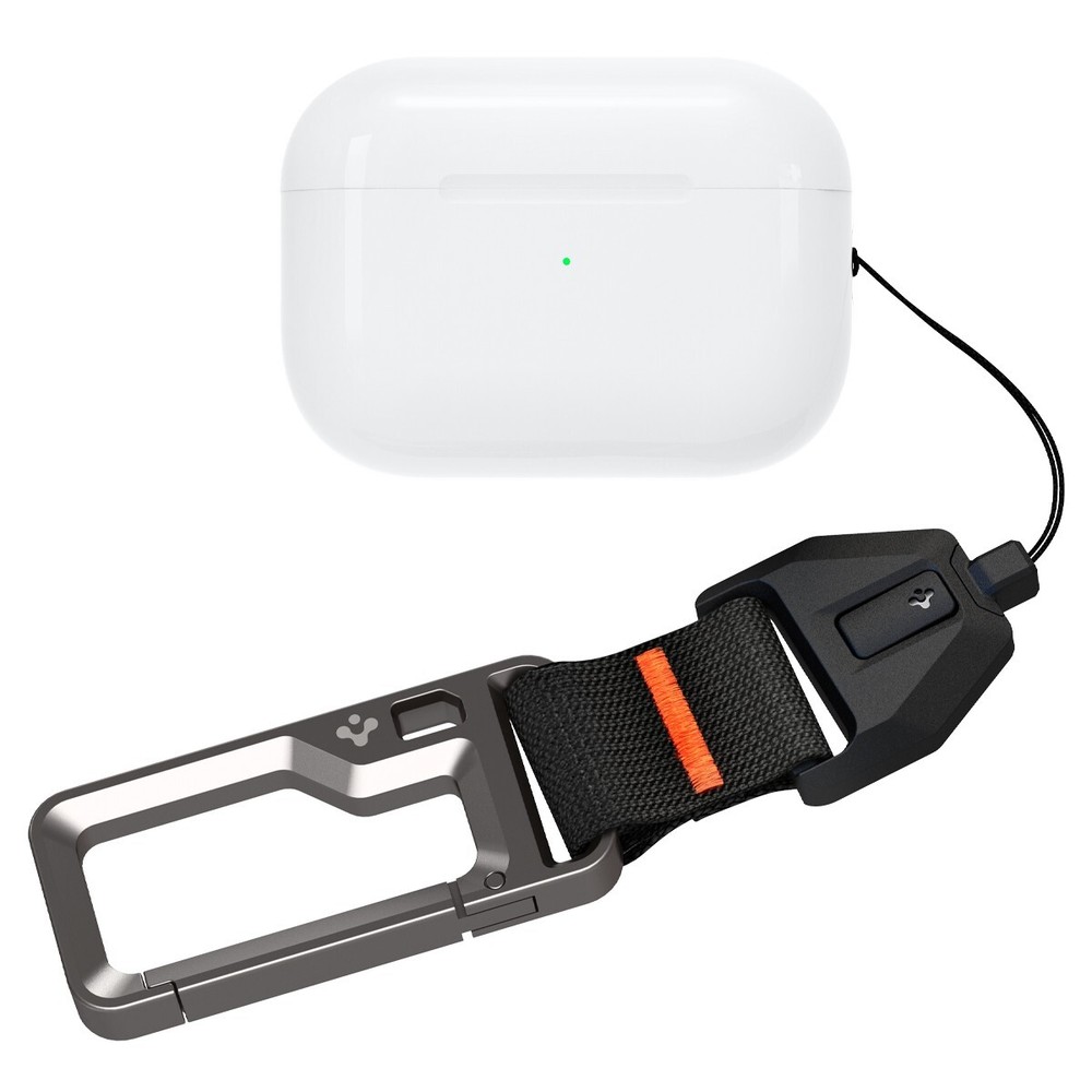 For AirPods Pro 2 | Spigen Lanyard with Carabiner Durable Strap with Clip