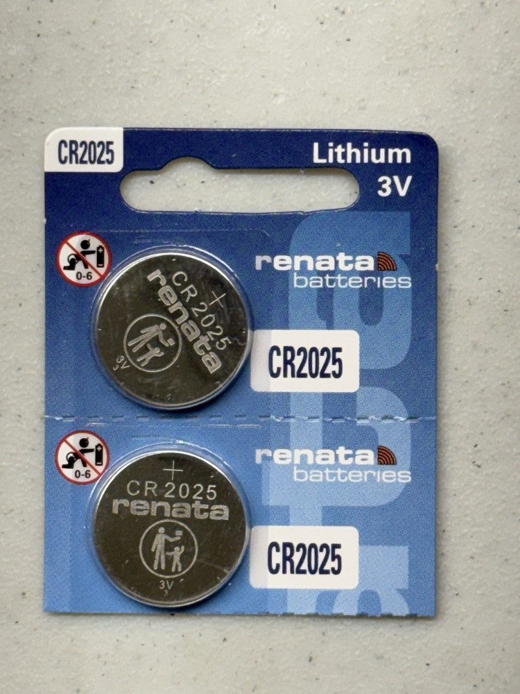 2 PACK RENATA CR2025 LITHIUM 3V BEST BEFORE 12/2029 FRESH FREE SHIPPING USA