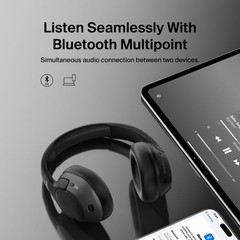 SoundForm Isolate Noise Cancelling Over-Ear Headphones – Black