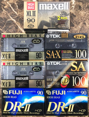 Maxell XLII 90 TDK SA Fuji DR High-Bias Blank Cassette Tape Lot 8 SEALED Type-II