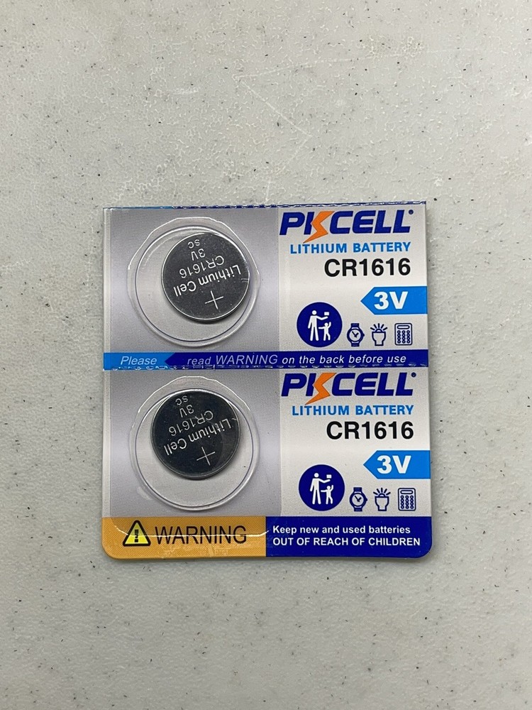 2 Pack CR1616 1616 PKCELL Lithium 3v Battery FACTORY FRESH w/ FREE SHIPPING 2029
