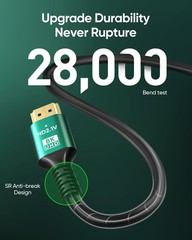 SHKI 8K 4K 10K HDTV Cable 48Gbps 1.5FT/0.5M, Ultra High Speed 2.1 1.5feet