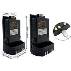2X NNTN7038 3100mAh USB-C Li-ion Battery For APX6000 APX7000 APX8000 Radios