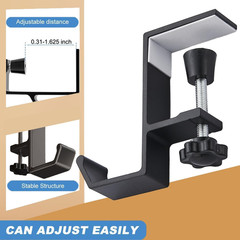 Headphone Stand – Aluminum Alloy Headphone Holder, under Headset Stand for Desk