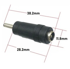 x3 Copper DC Power Connector 5.5mmx2.1mm Female to 4.0mmx1.35mm Male Adapter (G)