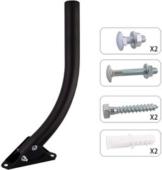 Antenna Mount – 1 by ONE Attic Adjustable Weather Proof Outdoor TV Antenna Mount